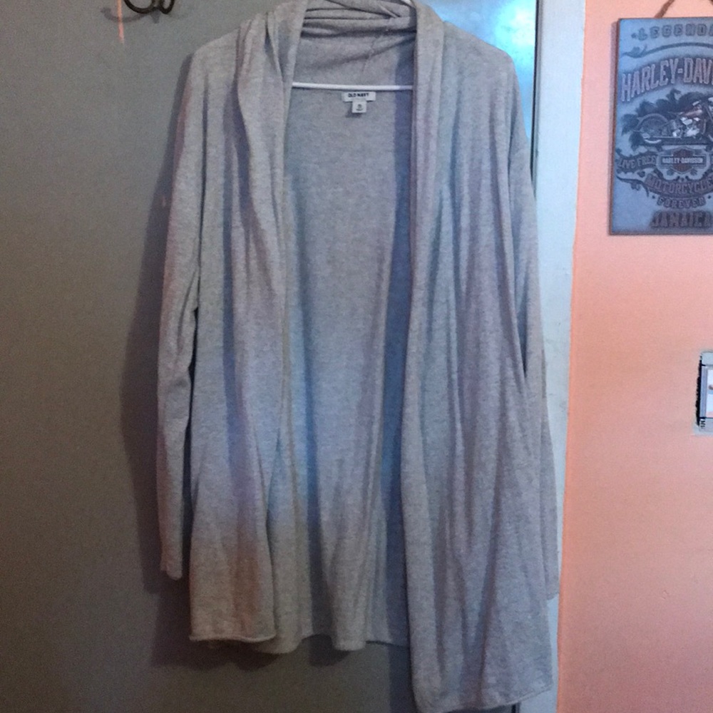 Grey cardigan